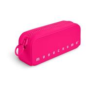 Pigna, Soft Silicone Pencil Case, Neon Monochrome with Zipper, Pink Color, Pack of 1