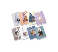 Pigna, Sweet Puppies Maxi Notebook A4 21 x 29.7 cm, 80 Pages + Margin, 80 g/m² Paper, Inner 0C, Lined with Margins, Assorted Envelopes, Pack of 10