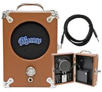 Pignose Legendary 7-100 Portable Guitar Amplifier with 10' Instrument Cable Bundle Can Operate on Batteries or AC Power - Brown Tolex Finish BR