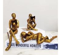 PIGPIGFLY Bookworm,Bookshelf Decor,Reading Woman Statue,Decoration Living Room,Office Decor,Home Store Decoration,Modern Living Room Ornaments