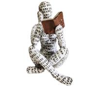 PIGPIGFLY Bookworm,Bookshelf Decor,Reading Woman Statue,Decoration Living Room,Office Decor,Home Store Decoration,Modern Living Room Ornaments