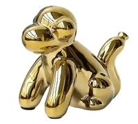 PIGPIGFLY Gold Balloon Monkey Sculpture,Creative Cute Animal Crafts Figurine Balloon Monkey Shaped Statue,Home Store Decoration,Modern Living Room Ornaments