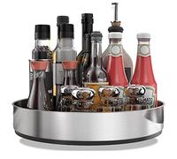 PIGPIGFLY Lazy Susan Turntable,Kitchen Storage Rack,Rotating Spice Rack,Stainless Condiments Organizer,Kitchen Storage & Organisation(20cm)