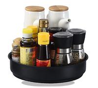 PIGPIGFLY Lazy Susan Turntable,Kitchen Storage Rack,Rotating Spice Rack,Stainless Condiments Organizer,Kitchen Storage & Organisation(31cm)