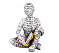PIGPIGFLY Sculptures,Decorative Figures,Reading Figure Statue,Decoration Living Room,Abstract Sculpture,Home Store Decoration,Modern Living Room Ornaments