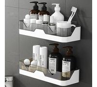 PIGPIGFLY Shower Shelf no Drilling, Plastic Bathroom Shelf, Shower Organiser, Organizer Basket for Shower, Bathroom Shelves, Bathroom Accessory