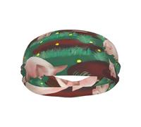 Pigs In Farm Print Style Functionality Sports Sweatband For Men Women Stretchy Breathable Headband