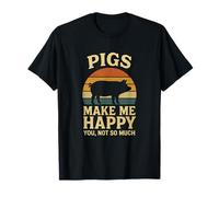 Pigs Make ME Happy - Funny Farmer Pig Lover T-Shirt