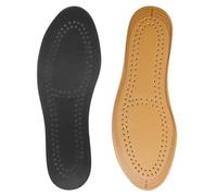 Pigskin Leather Insoles for Men and Women, Ultra-Thin Inner Shoe Soles Sweat-Absorbing Breathable Replacement Insoles Soft Inner Soles for Casual and Athletic Footwear (Size S, 35-39)