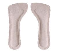 Pigskin Leather Insoles for Women, Premium High Heel Inserts 3/4 Invisible Self-Adhesive Barefoot Insoles (Skin - with Cushion, 38-39)