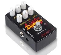 pigtone Guitar Effect Pedal Overdrive Distortion DC 9V True Bypass Classical Electronic Pedal Black PP-33