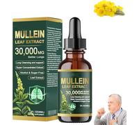 Piguiayx Organic Lung Cleansing Mulleins Leaf Extract Drops, Mulleins Extract for Lungs, Mulleins Drops for Lung, Natural for Men & Women (1pcs)
