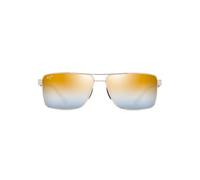 Maui Jim Piha Polarized Sunglasses Golden Dual Mirror Gold/Silver/CAT3 Men