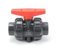 PIHWGUVD 1Pcs Inner Dia.20~50mm PVC Ball Valve Aquarium Garden Home Water Supply Pipe Connector Fish Tank Tube Fittings 2 Way Valve(Inner 40mm (DN32))
