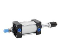 PIHWGUVD 32/40/50/63/80/125 Standard Pneumatic Cylinder SC32/40/50/63/80/125mm Bore Air Tools Big Thrust Piston 25/50/75/100/200/500mm Stroke(Stroke 125-50,Bore 80mm)