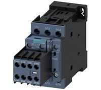 PIHWGUVD Power contactor AC-3 17 A 7.5 kW / 400 V 3 NO + 3 NC with 3RH2911-1x A22-0MA0 with Plug-in diode Combination 24 V DC 3-Pole Size S0 Screw Terminal Connection 3RT2025-1FB48-0ME2