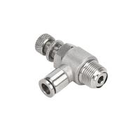 PIHWGUVD Throttle Valve SL 4-12mm Pipe Control 304 Stainless Steel Tube Air Hose Pneumatic Quick Push Fitting Male BSPT Screw Size: 3/8"(8mm-SL(BSPT),1/8 Inch)