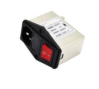PIHWGUVD YB172P-1A/3A/6A/10A Socket + Double Insurance + red Light Switch Power Filter 220V/250V(YB172P-1A)