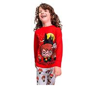 Pijama Largo Single Jersey Harry Potter Dark RED