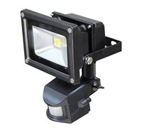 Pik-a-Pak L320A 10 W LED PIR Glass Waterproof IP65 Flood Light, Black