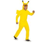 Pikachu Costume for Kids, Official Pokemon Costume Hooded Jumpsuit, Child Size E
