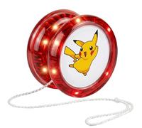 Pikachu Light Up Red Yoyo - Pokémon LED Yo-Yo Toy for Kids, Flashing Glow in the Dark Fidget Toy, Best Birthday