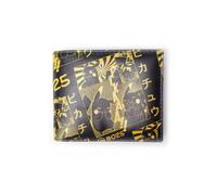 Pikachu Manga Bi-Fold Wallet - Official Pokemon Licensed Merchandise, Black/Yellow, Card Slots, ID Slot, Coin Pouch MW116834POK