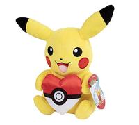 Pokemon 8 inch Pikachu with Poke Ball Heart Plush Soft Toy
