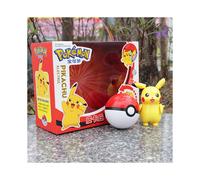 (Pikachu) Pokemon Ball Action Figures Toy Set Transformable