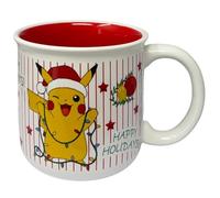 Pikachu Pokemon Christmas Theme Ceramic Mug Cup Breakfast Bowl 14oz for Kids