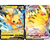 Pikachu V & Vmax SWSH285 - SWSH286 - Pokemon Black Star Promo Card Set - Crown Zenith