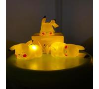 Pikalamps® Night Light Pocket Size 10cm Anime Inspired lamp, Battery Plastic Bedside Table Lamp Glowing at Night (On Stomach)