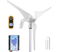 PIKASOLA Wind Turbine Generator 12V 400W with a 30A Hybrid Charge Controller. As Solar and Wind Charge Controller which can Add Max 500W Solar Panel for 12V Battery.