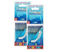 Pikdent - 20 Interdental Brushes. High Quality. 7 Sizes. Coated Wire. (0.5mm Purple)