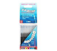 Pikdent Interdental Brushes with Coated Steel Core and Tynice Bristles Size 7 Black 1.2 mm Tapered - 10 Gr