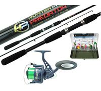 Pike Bass Fishing Kit With 7' Spinning Rod, Hp60 Reel, Line, Tackle Box & Lures