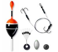 Pike Dead Bait Float x1 Rigs Fishing Kit Including Trace Hooks Float - UK POST PIKE FISHING