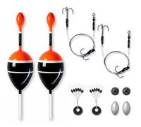 Pike Dead Bait Float x2 Rigs Fishing Kit Including Trace Hooks Float - UK POST PIKE FISHING