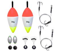 Pike Deadbait KIT Floats x2 Rigs Fishing Kit Including Trace Hooks Float - ALL YOU NEED - UK POST