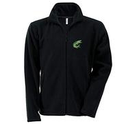 Pike Fishing Fleece Jacket with Embroidered Fish Fisherman Clothing Gift Ideas Black