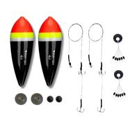 Pike Floats Rigs Fishing KIT - Including Pike Fishing Floats Rigs Traces Hooks - ALL YOU NEED - UK POST