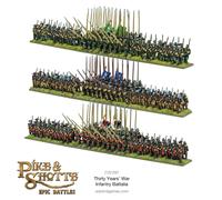 Warlord Games Thirty Years War Infantry Battalia - Plastic Miniatures for Pike & Shotte Epic Battles Highly Detailed Miniatures for Table-top Wargaming