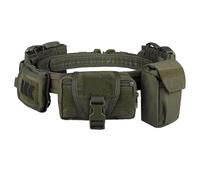 PIKEON Tactical Battle Belt Quick Release Rigger 1.75 Inch Inner & Outer Airsoft Belt Heavy Duty Belts for Men, Army Green, Regular