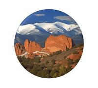 Pikes Peak Colorado Button Pins 12 Pcs, 2.4 Inch Round Button Badges Metal Personalized Picture Photo Pin Buttons Kit For Craft Supplies Christmas Diy Party Projects