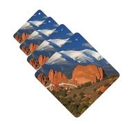 Pikes Peak Colorado Car Air Fresheners Cards Set of 4 Pieces Personalized Car Fresheners Gifts for Men Women Auto Aromatherapy Tablets Hanging Scented Cards for Wardrobe Bathroom