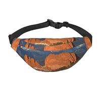 Pikes Peak Colorado Fanny Pack for Men Women Crossbody Waist Bag Everywhere Belt Bag Wallet Hip Bum Bag with Adjustable Strap Casual Chest Bag for Outdoor Hiking Cycling, Black, One Size