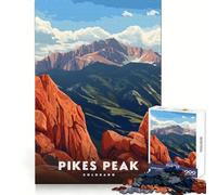 Pikes Peak Colorado Jigsaw Puzzles 1000 Pieces Mental Dexterity Easy Relaxation Flawless Fit Meaningful Gift size 50x75cm