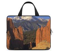 Pikes Peak Colorado Laptop Case Thin Laptop Sleeve with Handle Portable Laptop Bag Water Resistant Computer Case Neoprene Computer Sleeve Bag for Men Women
