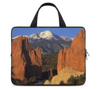 Pikes Peak Colorado Laptop Case Thin Laptop Sleeve with Handle Portable Laptop Bag Water Resistant Computer Case Neoprene Computer Sleeve Bag for Men Women