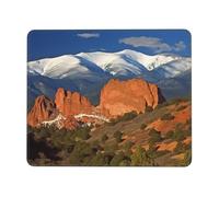 Pikes Peak Colorado Mouse Pad Waterproof Gaming Mousepad for Office Computer Mousepads for Desk Pad with Non-Slip Rubber Base Washable Cloth Mouse Mat 10 x 12 inch